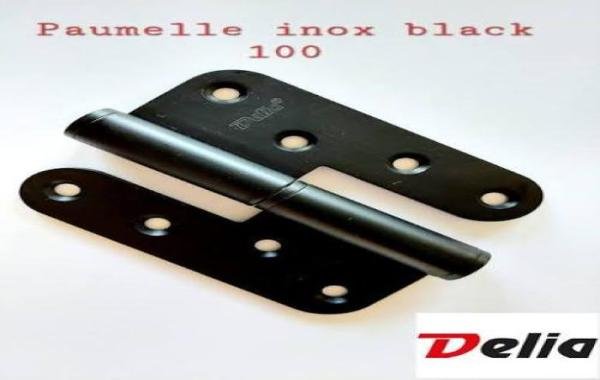 Paumelle 100 inox noir G DELIA