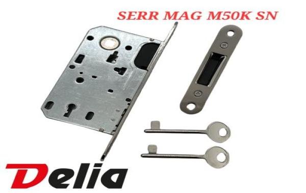 Serrure magnetique noir M50 WC DELIA